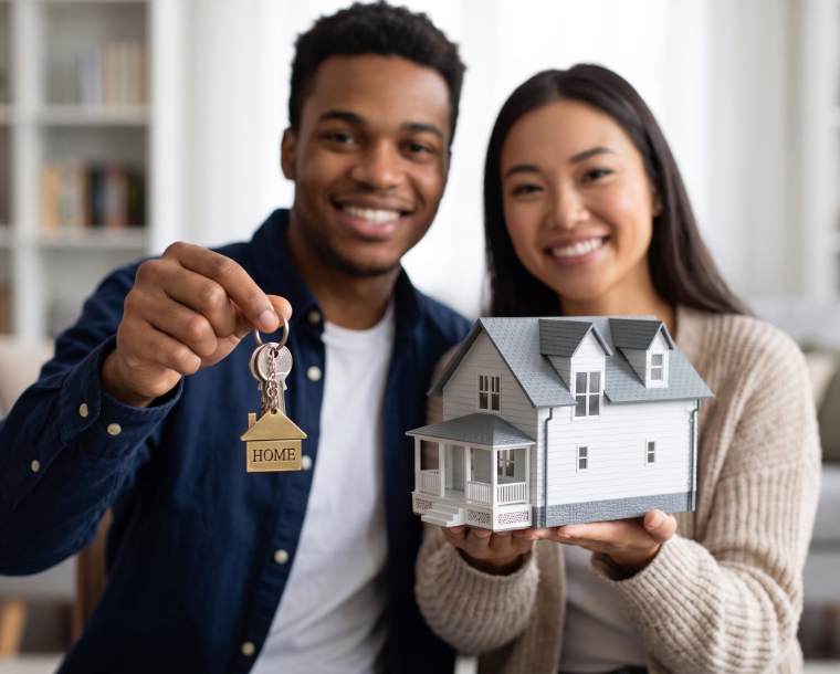Clients finalizing home financing