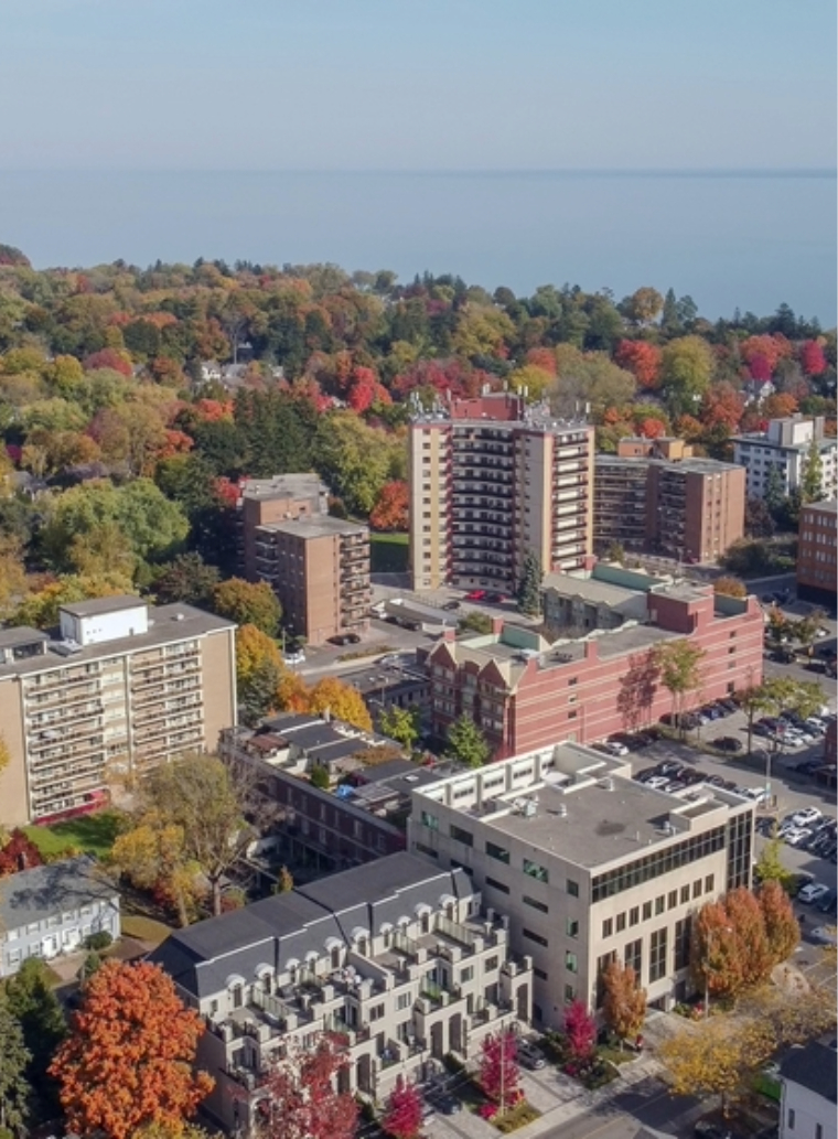 Aerial view of Oakville, Canada