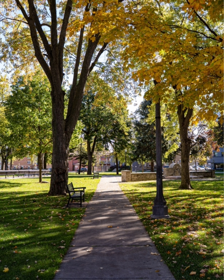 View of Memorial Park Oshawa